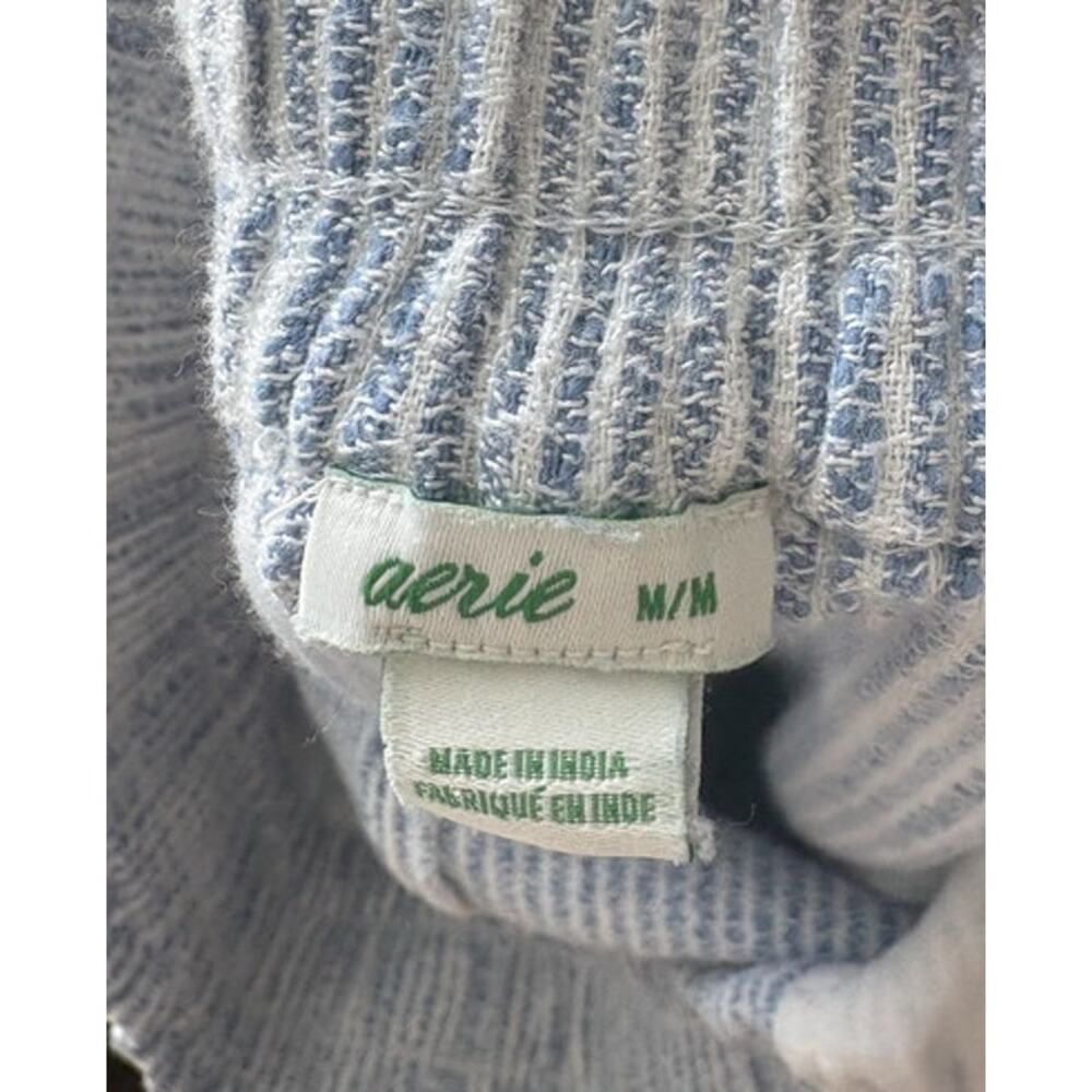 Aerie Blue Striped Pull On Casual Beach Pants Size Medium - Picture 5 of 5